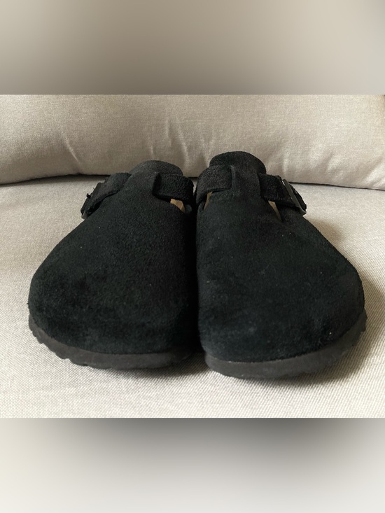 Birkenstock Boston Soft Footbed Black Suede Clogs EU 43 US Men 10 Women 12 main image 5